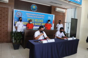 Press Release Pengungkapan Kasus Narkotika di BNNP KEPRI