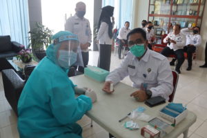 BNNP KEPRI melaksanakan RAPID TEST dalam pencegahan COVID-19