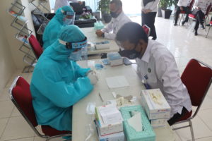 BNNP KEPRI melaksanakan RAPID TEST dalam pencegahan COVID-19