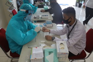 BNNP KEPRI melaksanakan RAPID TEST dalam pencegahan COVID-19