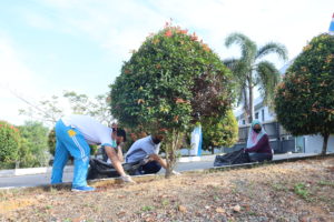 Gotong Royong dan Penanaman Pohon dalam rangka memperingati Hari Kemerdekaan RI Ke-75
