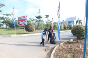 Gotong Royong dan Penanaman Pohon dalam rangka memperingati Hari Kemerdekaan RI Ke-75
