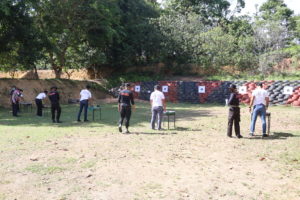 Pelatihan Menembak personil BNN Provinsi Kepulauan Riau dan jajaran