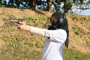 Pelatihan Menembak personil BNN Provinsi Kepulauan Riau dan jajaran