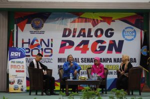 Memperingati Hari Anti Narkotika Internasional (HANI) melalui Dialog P4GN dengan Tema Milenial Sehat Tanpa Narkoba Menuju Indonesia Emas