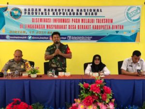 Diseminasi Informasi P4GN melalui Talkshow di lingkungan masyarakat Desa Berakit Kecamatan Teluk Sebong Kabupaten Bintan