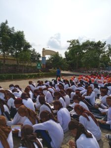 Diseminasi Informasi P4GN melalui Sosialisasi dalam rangka MPLS (Masa Pengenalan lingkungan Sekolah) di SMK N 5 Batam