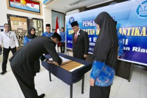 Pengambilan Sumpah Jabatan dan Pelantikan Pejabat Eselon III di Lingkungan BNNP Kepulauan Riau