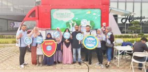 Sosialisasi bahaya penyalahgunaan narkoba melalui Bus Pencegahan BNNP Kepri dalam rangka Public Day Tahun 2019 di Kota Batam