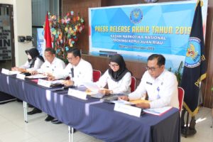 Press Rekease Akhir Tahun 2019 BNNP Kepri