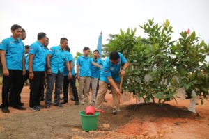 Kegiatan POLRI Peduli Lingkungan dengan Gerakan Penanaman Pohon di Lingkungan POLDA Provinsi Kepulauan Riau tahun 2020