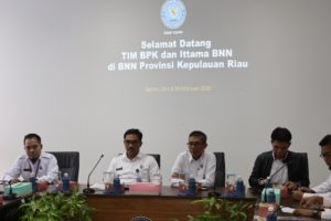 Kedatangan TIM BPK dan Ittama BNN di BNN Provinsi Kepulauan Riau