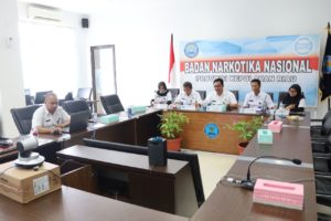 Video Conference BNNP KEPRI Meneruskan Arahan dari BNN Pusat ke BNNK/Kabupaten Terkait Pencegahan Penyebaran COVID-19