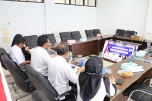 Video Conference BNNP KEPRI Meneruskan Arahan dari BNN Pusat ke BNNK/Kabupaten Terkait Pencegahan Penyebaran COVID-19