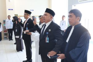 Pengambilan Sumpah Jabatan dan Pelantikan Pejabat Eselon III dan IV di lingkungan Kerja BNN Provinsi Kepulauan Riau Tanggal dan lokasi kegiatan: