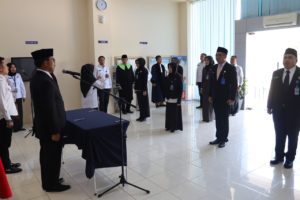 Pengambilan Sumpah Jabatan dan Pelantikan Pejabat Eselon III dan IV di lingkungan Kerja BNN Provinsi Kepulauan Riau Tanggal dan lokasi kegiatan: