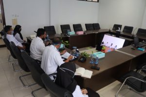 Vidcon Monitoring dan Evaluasi TW-I Tahun Anggaran 2020 BNNP KEPRI dengan BNNK/Kabupaten