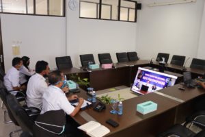 Vidcon Monitoring dan Evaluasi TW-I Tahun Anggaran 2020 BNNP KEPRI dengan BNNK/Kabupaten