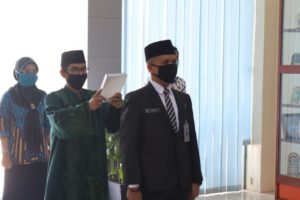 Pengambilan Sumpah Jabatan dan Pelantikan Pejabat Eselon IV di lingkungan Kerja BNN Provinsi Kepulauan Riau