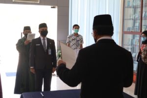 Pengambilan Sumpah Jabatan dan Pelantikan Pejabat Eselon IV di lingkungan Kerja BNN Provinsi Kepulauan Riau