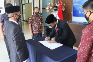 Pengambilan Sumpah Jabatan dan Pelantikan Pejabat Eselon IV di lingkungan Kerja BNN Provinsi Kepulauan Riau