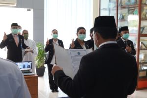 Pengambilan Sumpah Jabatan dan Pelantikan Pejabat Eselon IV di lingkungan Kerja BNN Provinsi Kepulauan Riau
