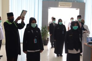 Pengambilan Sumpah Jabatan dan Pelantikan Pejabat Eselon IV di lingkungan Kerja BNN Provinsi Kepulauan Riau