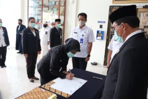 Pengambilan Sumpah Jabatan dan Pelantikan Pejabat Eselon IV di lingkungan Kerja BNN Provinsi Kepulauan Riau