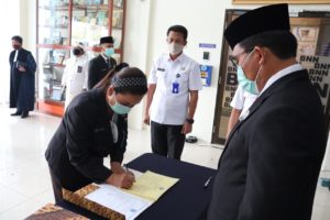 Pengambilan Sumpah Jabatan dan Pelantikan Pejabat Eselon IV di lingkungan Kerja BNN Provinsi Kepulauan Riau