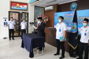 Pengambilan Sumpah Jabatan dan Pelantikan Pejabat Eselon IV di lingkungan Kerja BNN Provinsi Kepulauan Riau