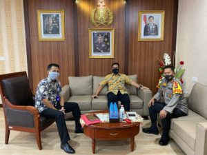 kunjungan silaturahmi dan koordinasi kepala BNNP kepri ke kapolda kepri dimapolda Kepulauan Riau