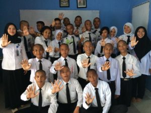 Diseminasi Informasi P4GN melalui Sosialisasi dalam rangka MPLS (Masa Pengenalan lingkungan Sekolah) di SMK Penerbangan Batam