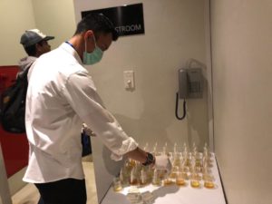 Pelaksanaan Test Urin Peserta Pelatihan Kader Inti Pemuda Anti Narkoba