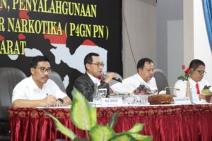 Rapat Koordinasi Tentang Pengendalian Rencana Aksi Nasional Pencegahan, Pemberantasan, Penyalahgunaan, Peredaran Gelap Narkoba Dan Prekursor Narkotika (P4GN) Di Wilayah Indonesia Barat