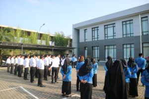 Pelaksanaan Upacara Bulanan BNNP Kepri