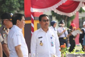 Menghadiri Upacara HUT Satuan Pengamanan (SATPAM) Indonesia di POLDA KEPRI