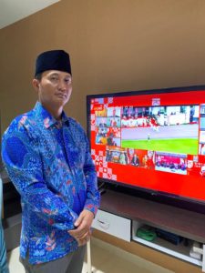 Personil BNNP KEPRI mengikuti Upacara Detik-Detik Proklamasi Hari Ulang Tahun Republik Indonesia Ke-75 melalui virtual dr Tempat tinggal masing-masing