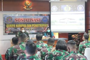 Sosialisasi Bahaya Narkoba di Mako Guskamla Koarmada I