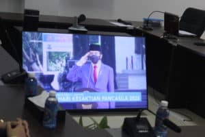 Upacara Peringatan Hari Kesaktian Pancasila melalui siaran TVRI / Kanal Youtube