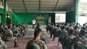 Sosialisasi Bahaya Narkoba di Batalyon Infanteri Raider Khusus 136/Tuah Sakti