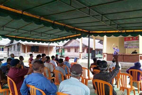 Sosialisasi Narkoba di Desa Marok Tua Kecamatan Singkep Barat Kabupaten Lingga