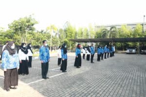 Pelaksanaan Apel Pagi Kepala BNNP Himbau Pegawai Tetap Patuhi Protokol Kesehatan