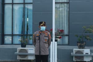 Pelaksanaan Apel Pagi Kepala BNNP Himbau Pegawai Tetap Patuhi Protokol Kesehatan