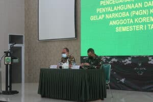 BNNP Kepri Lakukan Sosialisasi dan Tes Urin di lingkungan KOREM 033/ Wira Pratama