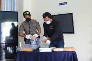 Acara Pemusnahan Barang Bukti Narkotika Golongan I Jenis Ganja