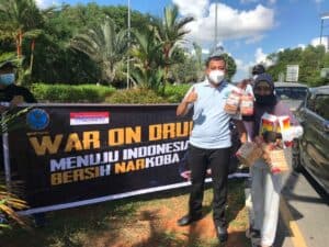 BNNP Kepri Kampanye War on Drugs Pada Pengendara Kendaraan Bermotor