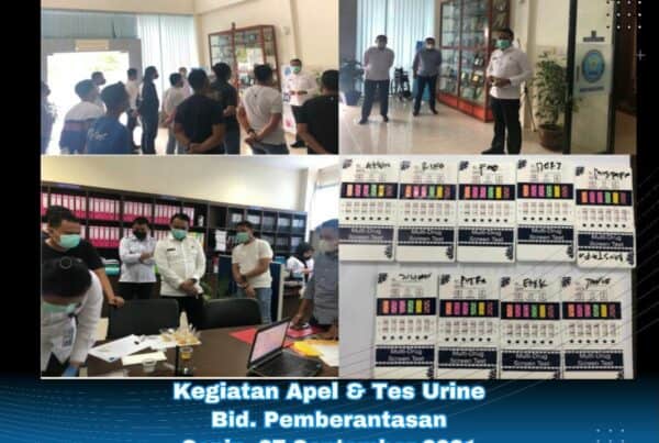 Apel Personil Bidang Pemberantasan dan Tes Urine
