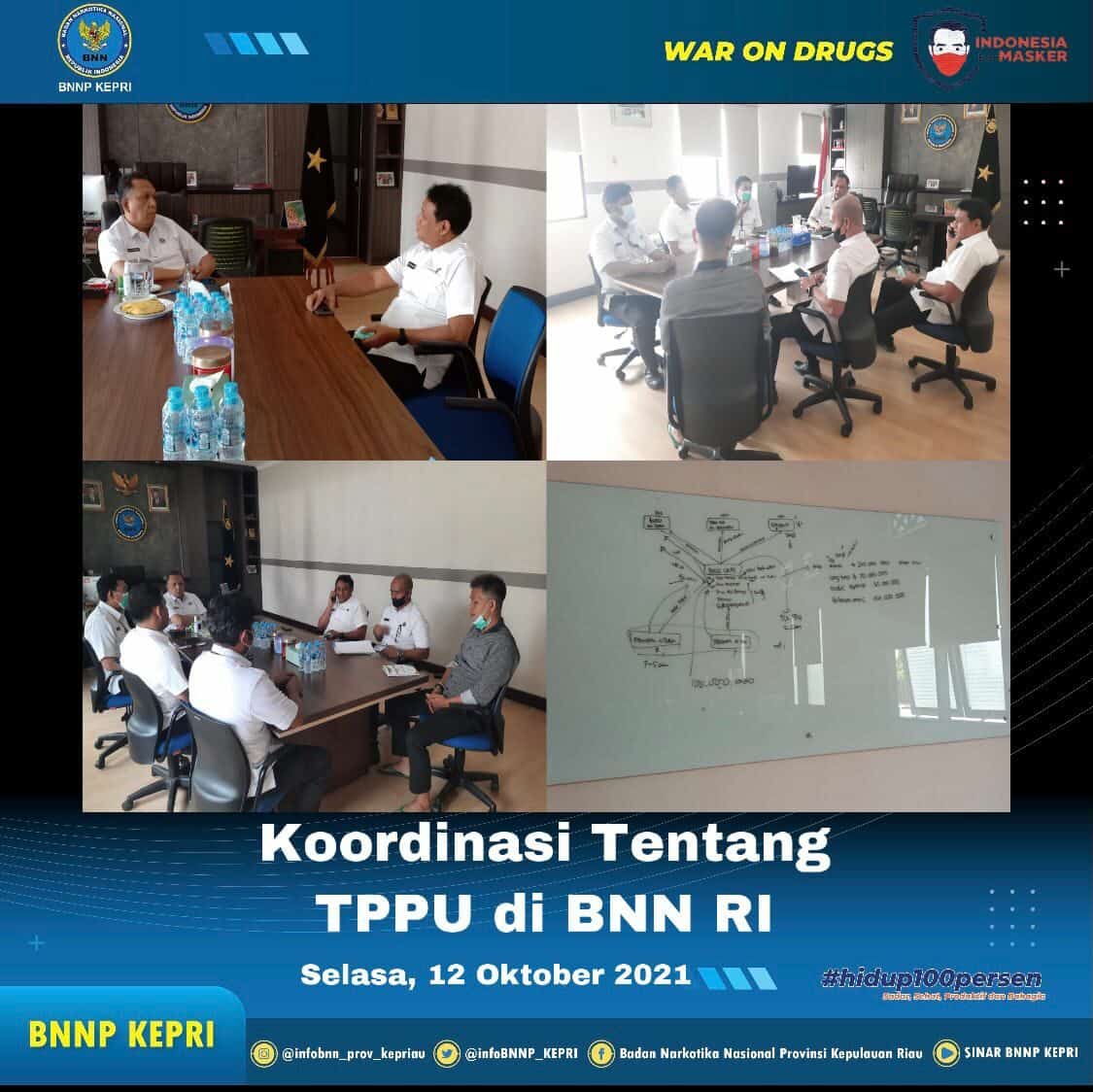 Koordinasi Peningkatan Kinerja TPPU BNNP KEPRI ke BNN RI Koordinasi Peningkatan Kinerja TPPU BNNP KEPRI ke BNN RI