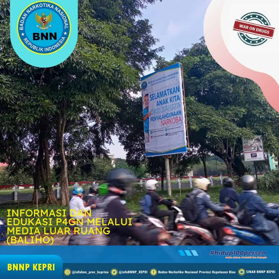 Informasi dan Edukasi P4GN melalui media luar ruang Baliho Informasi dan Edukasi P4GN melalui media luar ruang (Baliho)