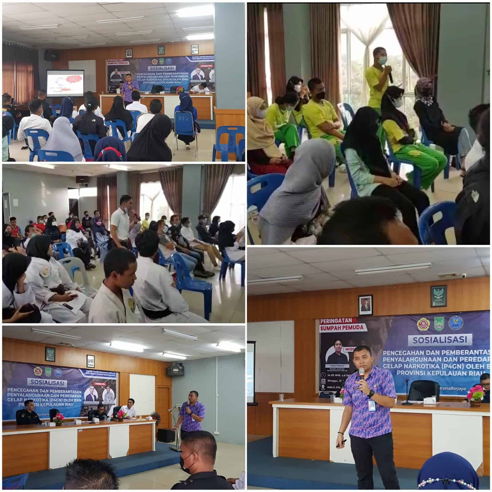 Sosialisasi Pencegahan dan Pemberantasan Penyalahgunaan dan Peredaran Gelap Narkoba (P4GN) di Kalangan Pemuda Karang Taruna Kecamatan Batu Aji, Batam Sosialisasi Pencegahan dan Pemberantasan Penyalahgunaan dan Peredaran Gelap Narkoba (P4GN) di Kalangan Pemuda Karang Taruna Kecamatan Batu Aji, Batam
